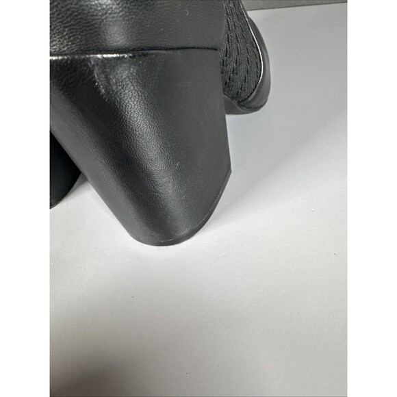 Vince‎ Camuto DIANDRA Black Leather Sock Bootie Chunky Heel Pull On Boot Sz 7 M - Picture 7 of 12